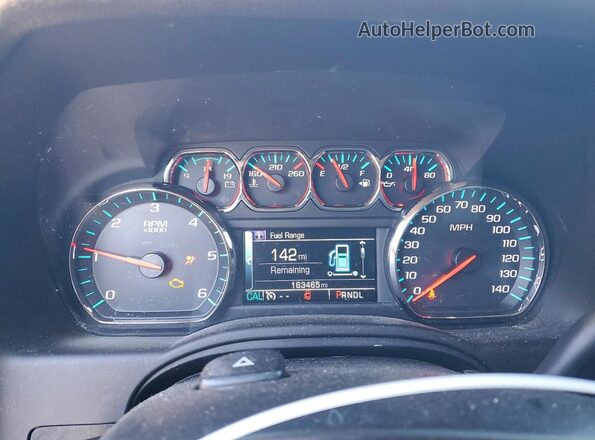 1GNSCBKC7HR166548 2017 CHEVROLET TAHOE Silver Вид щитка приладів