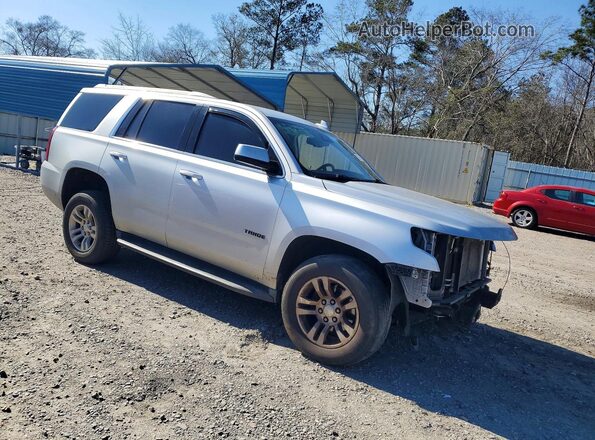 1GNSCBKC7HR166548 2017 CHEVROLET TAHOE Silver Передня права чверть