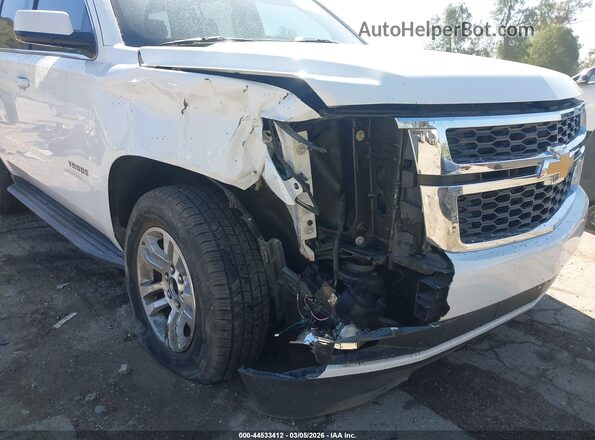 1GNSCBKC8KR390080 2019 CHEVROLET TAHOE Белый Вид спереди
