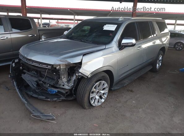 1GNSCFKD9PR468535 2023 CHEVROLET SUBURBAN Gray Передня ліва чверть