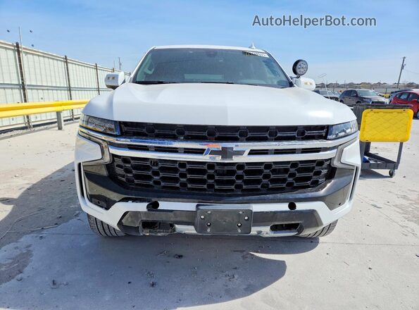 1GNSCLED6MR320591 2021 CHEVROLET TAHOE White Front view