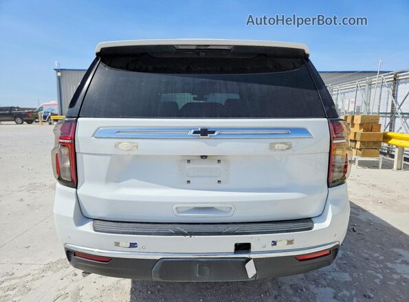 1GNSCLED6MR320591 2021 CHEVROLET TAHOE White Rear view