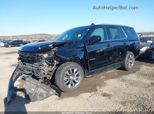 1GNSCMKD6PR117568 2023 CHEVROLET TAHOE Черный Передняя левая четверть