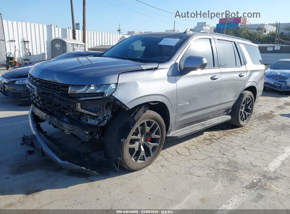 1GNSCMKD7MR199094 2021 CHEVROLET TAHOE Gray Передня ліва чверть