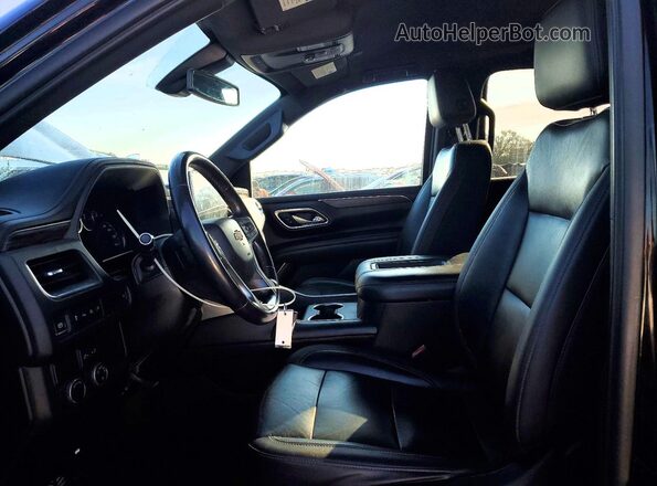 1GNSCNKDXMR275154 2021 CHEVROLET TAHOE Black Front interior view