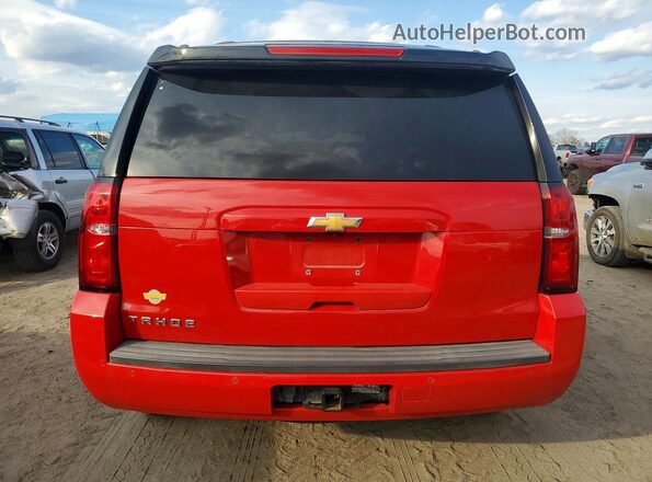 1GNSKBKC2GR330449 2016 CHEVROLET TAHOE Red უკანა ხედი