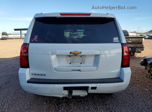 1GNSKBKC4KR170776 2019 CHEVROLET TAHOE Белый Вид сзади