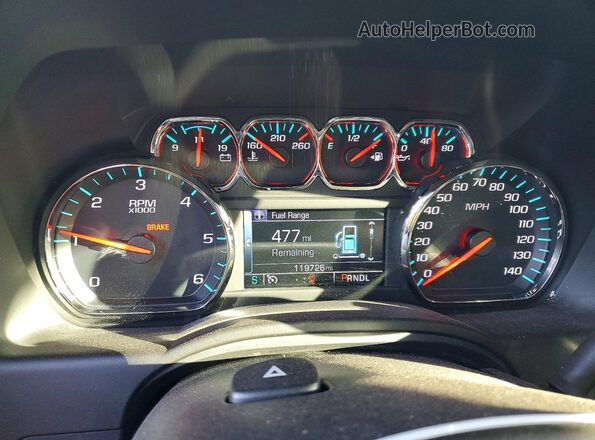 1GNSKBKC4KR170776 2019 CHEVROLET TAHOE Белый Вид щитка приборов