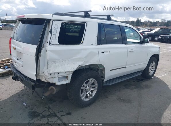 1GNSKBKC9GR209918 2016 CHEVROLET TAHOE Белый Задняя правая четверть