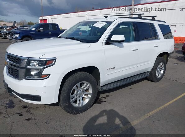 1GNSKBKC9GR209918 2016 CHEVROLET TAHOE Белый Передняя левая четверть