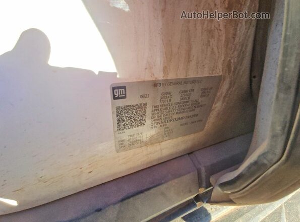 1GNSKBKD2MR395399 2021 CHEVROLET SUBURBAN White 