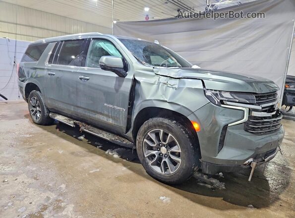 1GNSKCKT1PR513797 2023 CHEVROLET SUBURBAN Green Front right