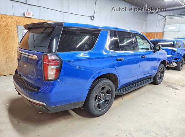 1GNSKLED8MR448446 2021 CHEVROLET TAHOE Blue Trasero derecho