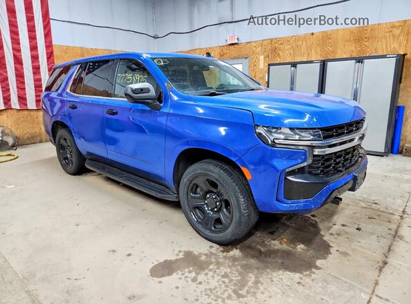 1GNSKLED8MR448446 2021 CHEVROLET TAHOE Blue Delantero derecho
