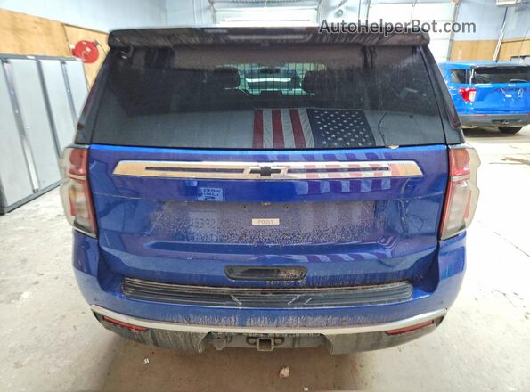 1GNSKLED8MR448446 2021 CHEVROLET TAHOE Blue Vista trasera