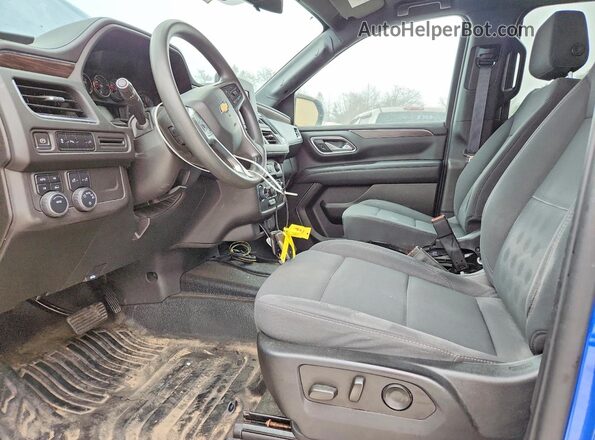 1GNSKLED8MR448446 2021 CHEVROLET TAHOE Blue Vista interior delantera