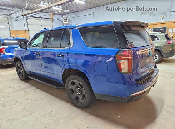 1GNSKLED8MR448446 2021 CHEVROLET TAHOE Blue Trasero izquierdo