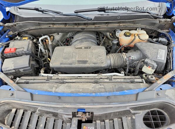 1GNSKLED8MR448446 2021 CHEVROLET TAHOE Blue Vista del compartimento del motor