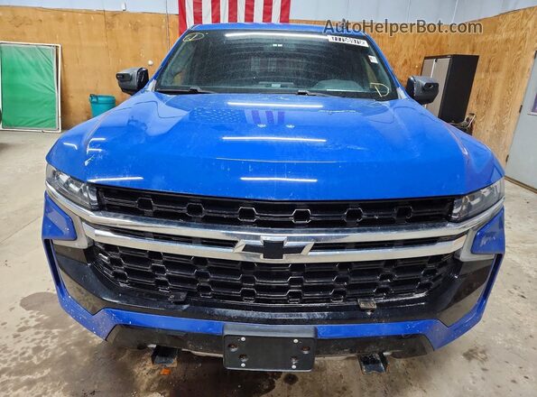 1GNSKLED8MR448446 2021 CHEVROLET TAHOE Blue Vista frontal