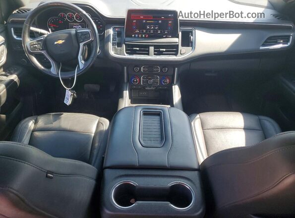 1GNSKNKDXMR237779 2021 CHEVROLET TAHOE Gray Widok deski rozdzielczej