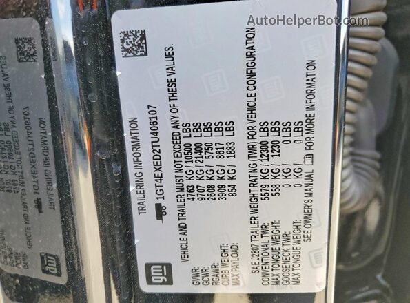 1GT4EXED2TU406107 2026 GMC SIERRA Черный Вид подкапотного пространства