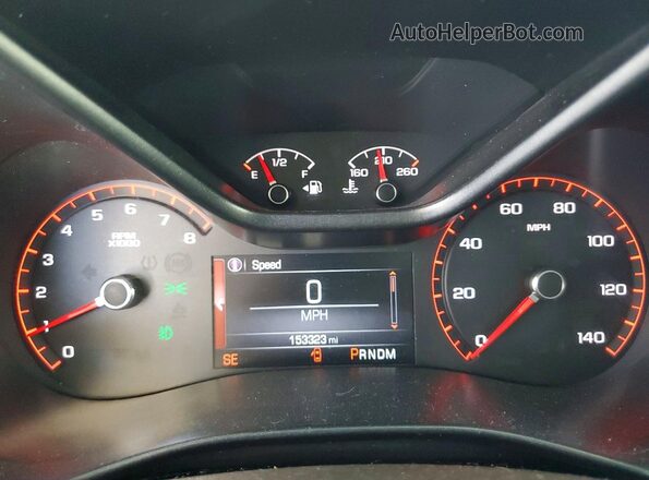 1GTG5CEA7G1209498 2016 GMC CANYON White ხელსაწყოთა პანელის ხედი