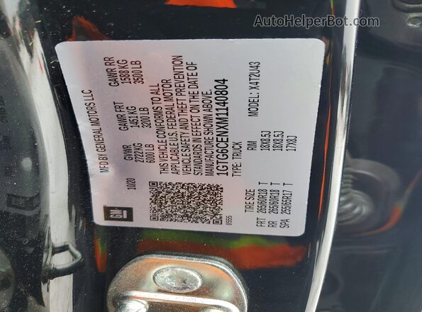 1GTG6CENXM1140804 2021 GMC CANYON Black Շարժիչի բաժամունքի տեսք