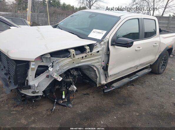 1GTP2BEK5T1129056 2026 GMC CANYON Cream Առջևի ձախ երեք քառորդ տեսարան