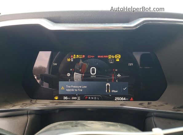 1GTP6BEK3P1254471 2023 GMC CANYON White Instrument cluster view