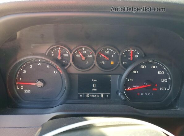 1GTR9AEF2MZ239602 2021 GMC SIERRA White Вид щитка приладів