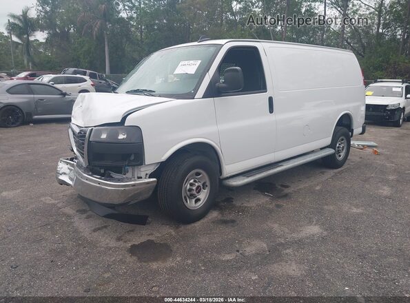 1GTW7AFP3R1249416 2024 GMC SAVANA CARGO White წინა მარცხენა ხედი სამი მეოთხედიდან