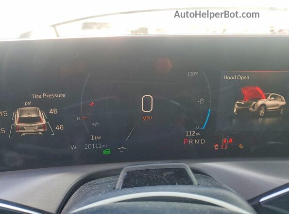 1GYC3KML9TZ704101 2026 CADILLAC VISTIQ Gray ხელსაწყოთა პანელის ხედი
