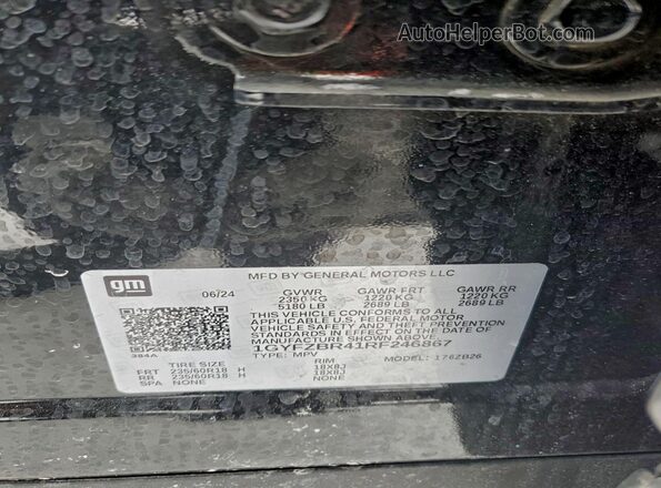 1GYFZBR41RF246867 2024 CADILLAC XT4 Черный 