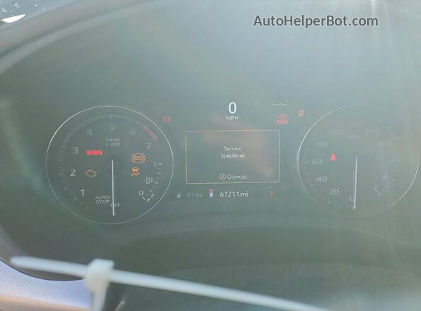 1GYFZCR41MF075780 2021 CADILLAC XT4 Black Вид щитка приладів