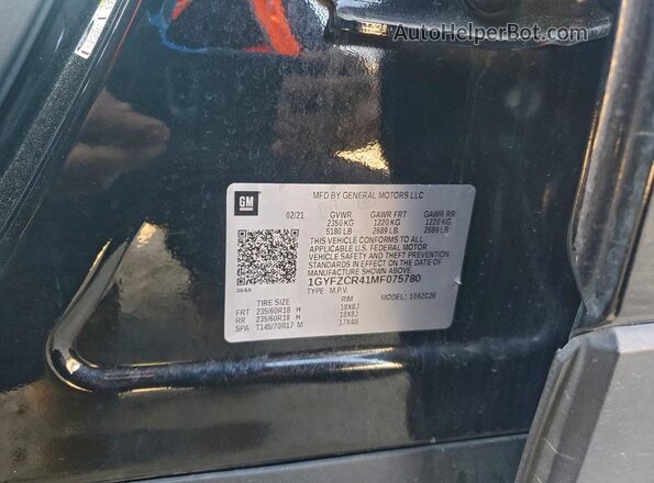 1GYFZCR41MF075780 2021 CADILLAC XT4 Black Панорамний вид салону 360°