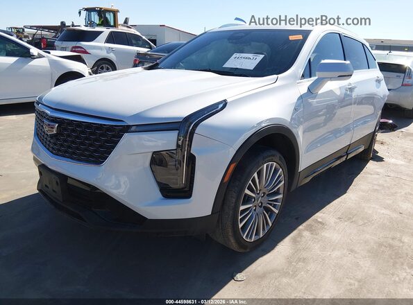 1GYFZDR44RF171593 2024 CADILLAC XT4 White Առջևի ձախ երեք քառորդ տեսարան