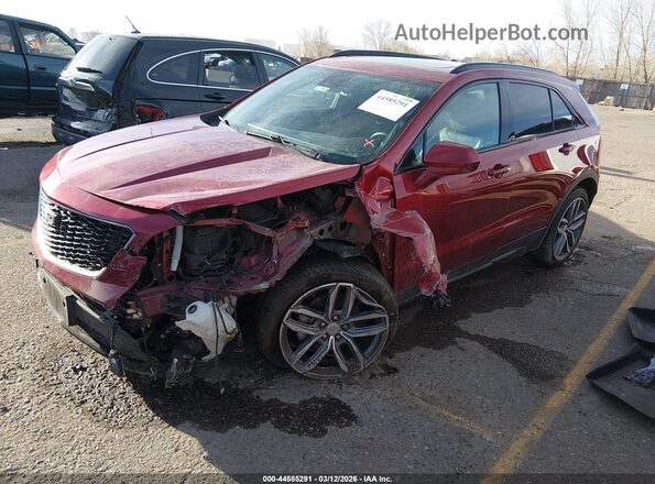 1GYFZFR45LF128626 2020 CADILLAC XT4 Red Առջևի ձախ երեք քառորդ տեսարան