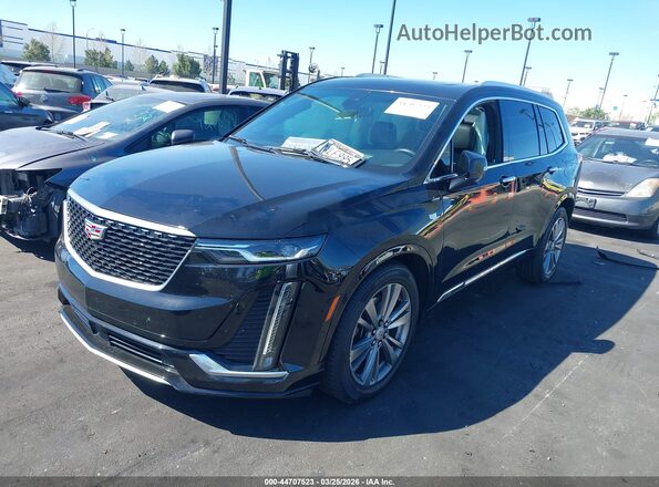 1GYKPCRS0PZ155643 2023 CADILLAC OTHER Black წინა მარცხენა ხედი სამი მეოთხედიდან