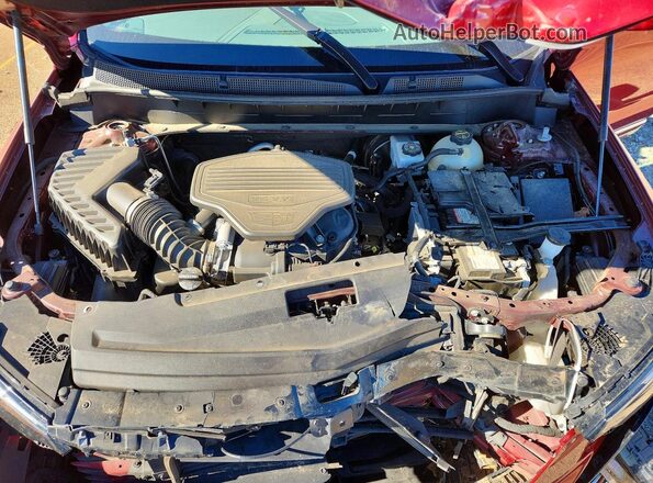 1GYKPDRS9MZ206459 2021 CADILLAC OTHER Red ძრავის განყოფილების ხედი