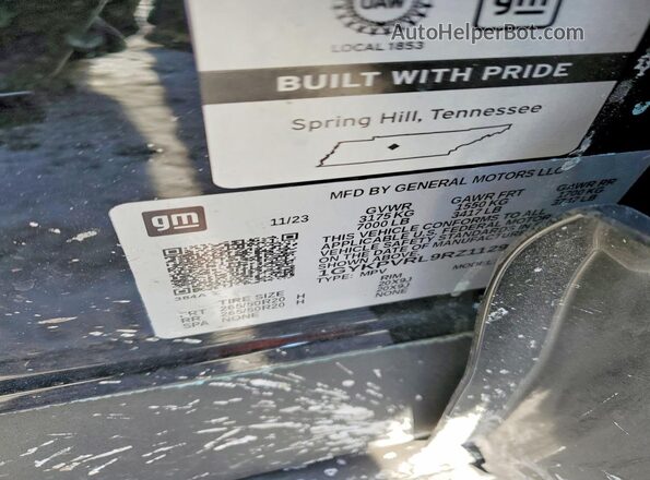 1GYKPVRL9RZ112992 2024 CADILLAC OTHER Black VIN կոդի պիտակի տեսք