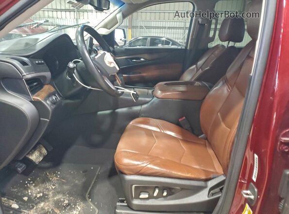 1GYS3BKJ2GR411319 2016 CADILLAC ESCALADE Burgundy Вид салону спереду