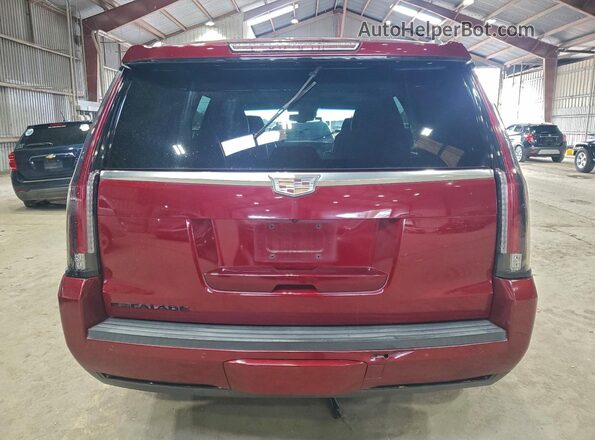 1GYS3BKJ2GR411319 2016 CADILLAC ESCALADE Burgundy Вид ззаду