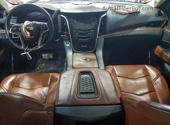 1GYS3BKJ2GR411319 2016 CADILLAC ESCALADE Burgundy Вид панелі приладів