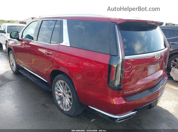 1GYS3CKL3MR198402 2021 CADILLAC ESCALADE Red უკანა მარცხენა