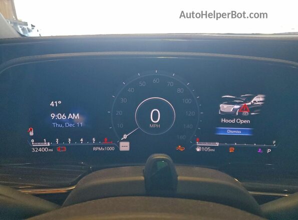 1GYS3FKLXPR495589 2023 CADILLAC ESCALADE White Instrument cluster view