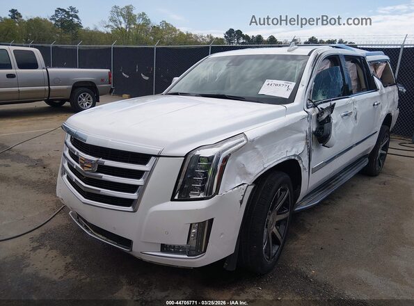 1GYS3JKJ5HR201633 2017 CADILLAC ESCALADE White Vista tres cuartos delantera izquierda
