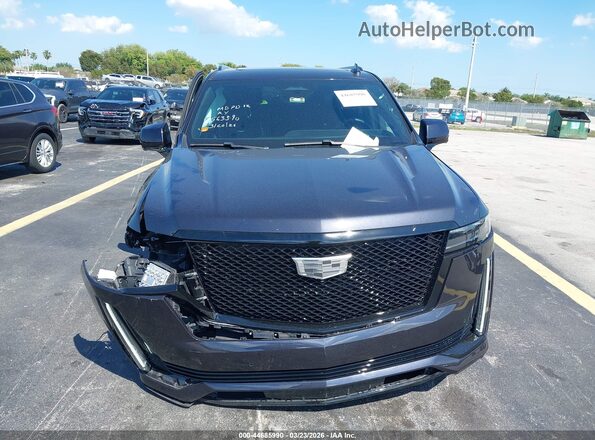 1GYS3PKL2PR563390 2023 CADILLAC ESCALADE Black Вид щитка приладів