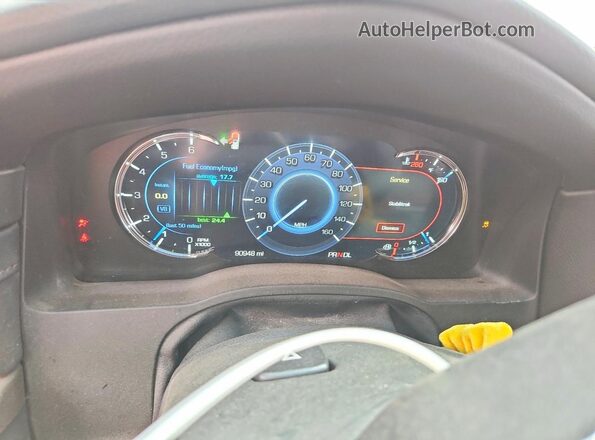 1GYS4BKJ0LR277997 2020 CADILLAC ESCALADE White Widok zestawu wskaźników