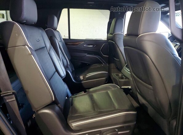 1GYS4BKL6MR360515 2021 CADILLAC ESCALADE Black Widok wnętrza z tyłu