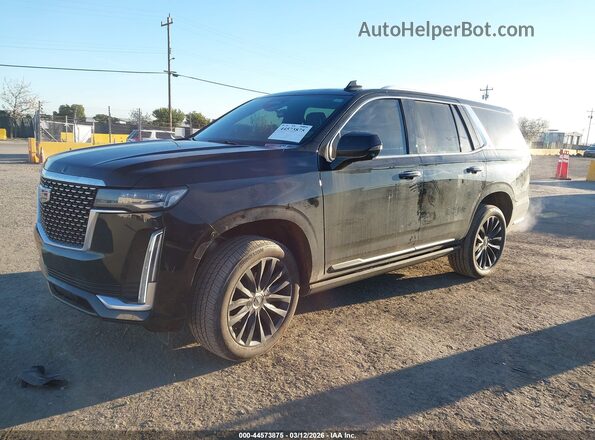 1GYS4CKL0PR446980 2023 CADILLAC ESCALADE Black Առջևի ձախ երեք քառորդ տեսարան
